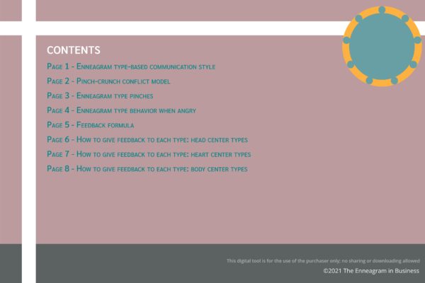 Enneagram interactions: virtual tool