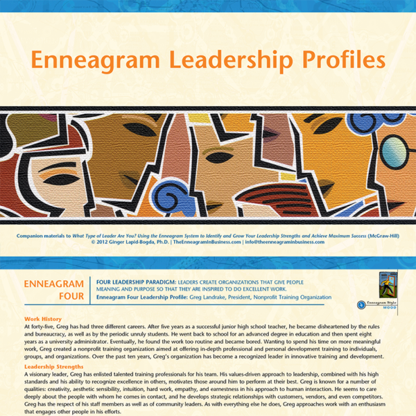 Enneagram Leadership Profiles