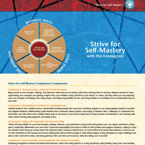 Strive for Self-Mastery